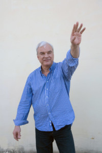 Russian TV presenter, the TEFI Prize laureate Vladimir Molchanov. 1998. Russia