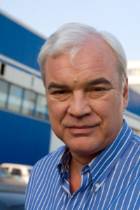 Russian TV presenter, the TEFI Prize laureate Vladimir Molchanov. 1998. Russia